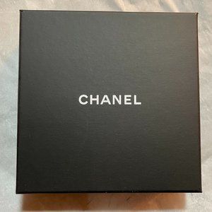 Authentic Chanel small (4.5 x4.5") black gift box classic design